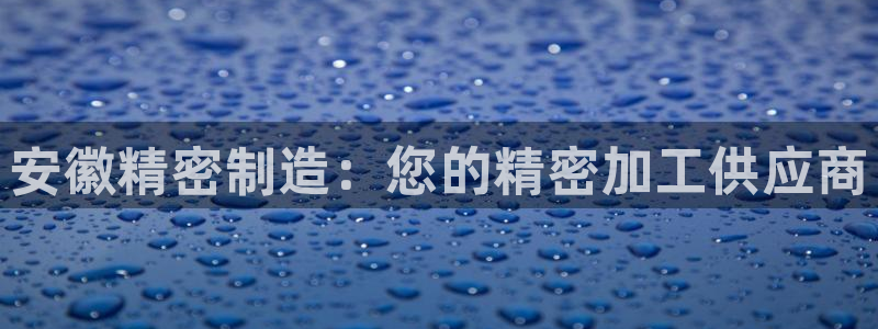 彩神vll首页环球：安徽精密制造：您的精密加工供应商