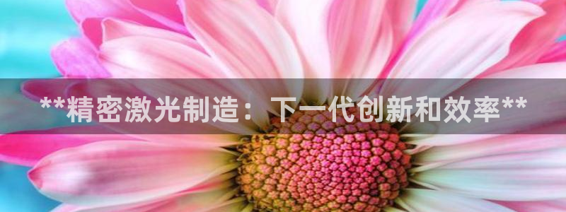 彩神v8客户端：**精密激光制造：下一代创新和效率**