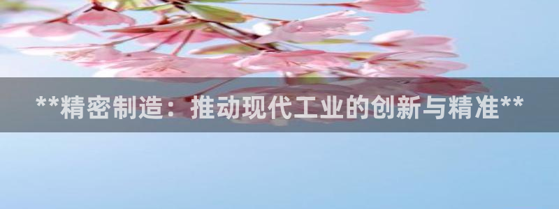 彩神vl购彩大厅：**精密制造：推动现代工业的创新与精准**