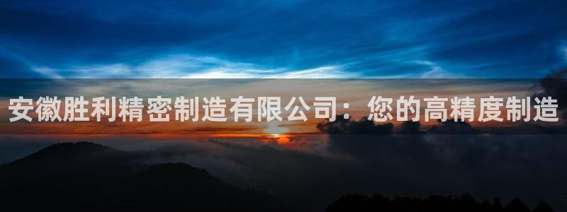 彩神VII官方版：安徽胜利精密制造有限公司：您的高精度制造