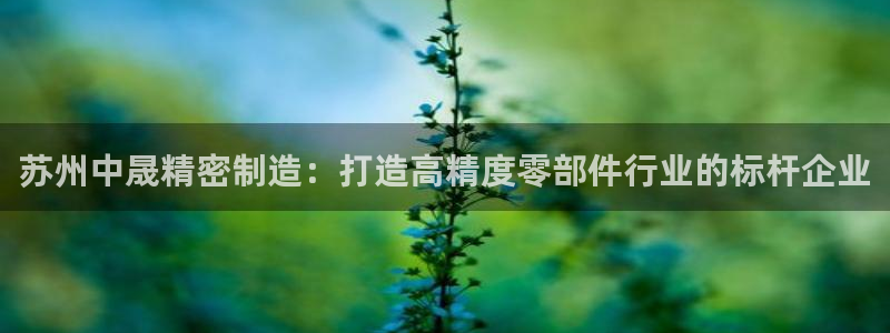 彩神大发cp：苏州中晟精密制造：打造高精度零部件行业的标杆企业