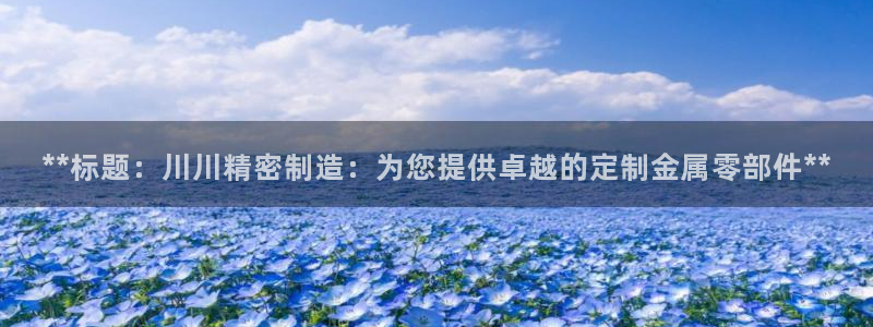 彩神可以提现吗：**标题：川川精密制造：为您提供卓越的定制金属零部件**