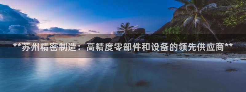 彩神v1官网：**苏州精密制造：高精度零部件和设备的领先供应商**