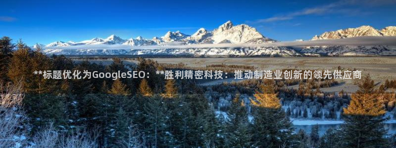 天天彩神welcome：**标题优化为GoogleSEO：**胜利精密科技：推动制造业创新的领先供应商
