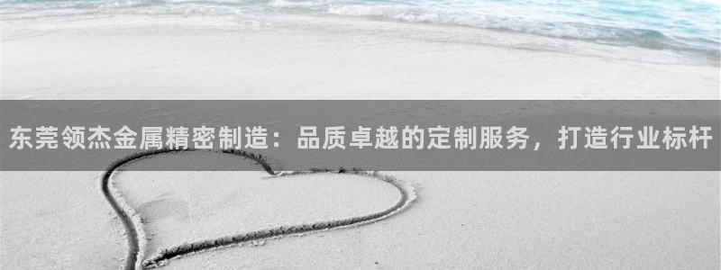 大发彩神最高邀请码：东莞领杰金属精密制造：品质卓越的定制服务，打造行业标杆