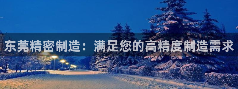 下载彩神通关注码：东莞精密制造：满足您的高精度制造需求