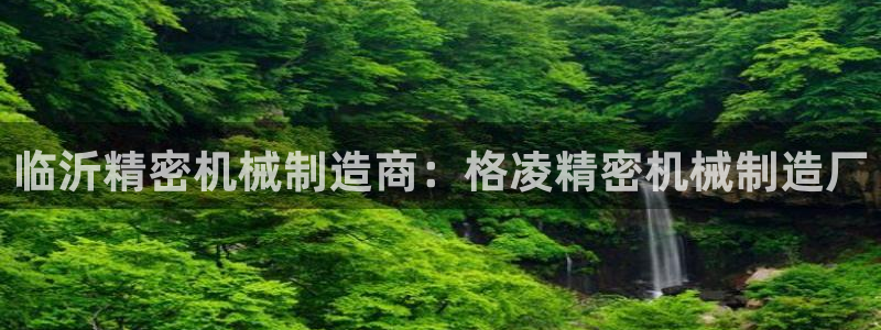 彩神怎么才能赢：临沂精密机械制造商：格凌精密机械制造厂