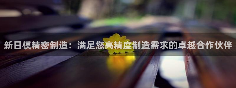彩神V3大赢家：新日模精密制造：满足您高精度制造需求的卓越合作伙伴