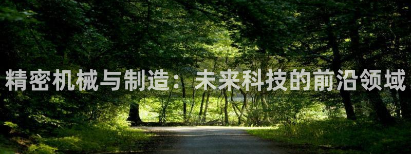 彩神v8iii：精密机械与制造：未来科技的前沿领域