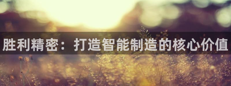 彩神ix官网：胜利精密：打造智能制造的核心价值