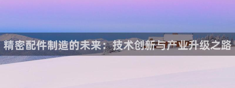 彩神平台可以破解吗：精密配件制造的未来：技术创新与产业升级之路