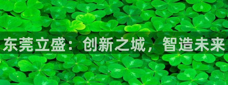 彩神v天天：东莞立盛：创新之城，智造未来