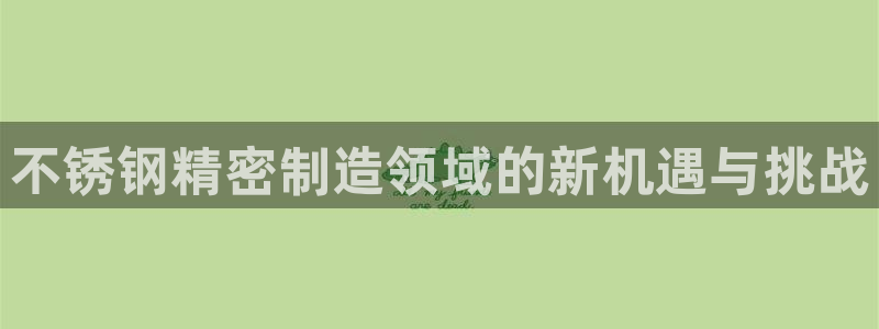 彩神vii购彩l心：不锈钢精密制造领域的新机遇与挑战