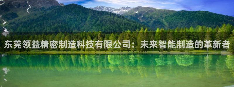 彩神正规吗：东莞领益精密制造科技有限公司：未来智能制造的革新者