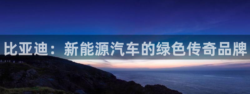 彩神到底能不能赚钱：比亚迪：新能源汽车的绿色传奇品牌