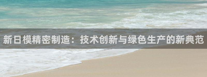 彩神Vii购彩-购彩大厅：新日模精密制造：技术创新与绿色生产的新典范