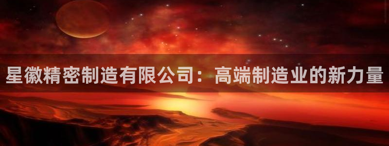 彩神团队是真的吗：星徽精密制造有限公司：高端制造业的新力量