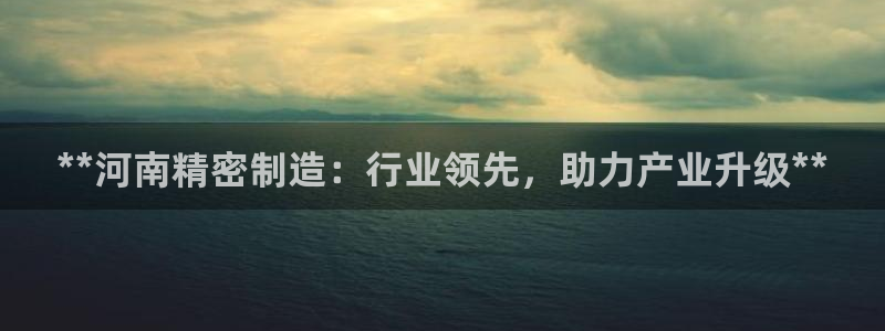 彩神8官网版：**河南精密制造：行业领先，助力产业升级**